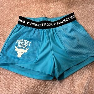 Project Rock Blue Athletic Shorts